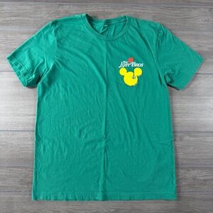 The Lost Bros Mens Disney Golf Graphic T-Shirt Green Short Sleeve Size Medium